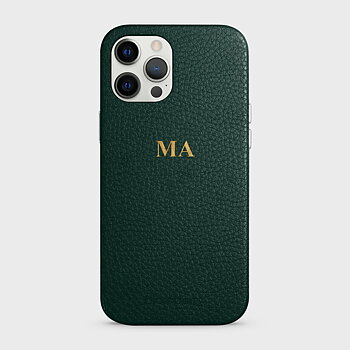 iPhone 12 Pro Max Personifierat Läderskal - Monogram