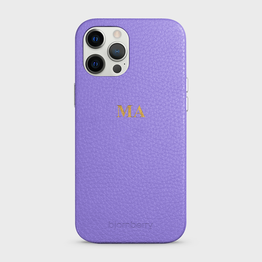 iPhone 12 Pro Max Personalized Leather Case - Monogram - 7