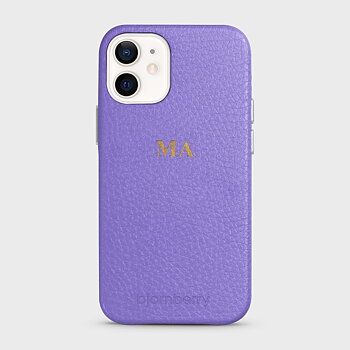 iPhone 12 Mini Personifierat Läderskal - Monogram