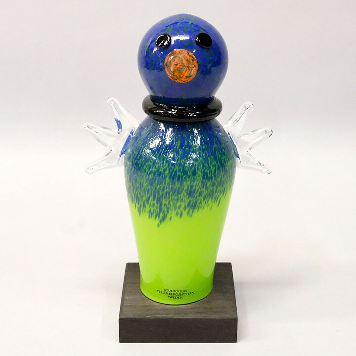 Anna Örnberg (Strömbergshyttan 1990s) Green Bird Flipp 18 cm <with Box> 