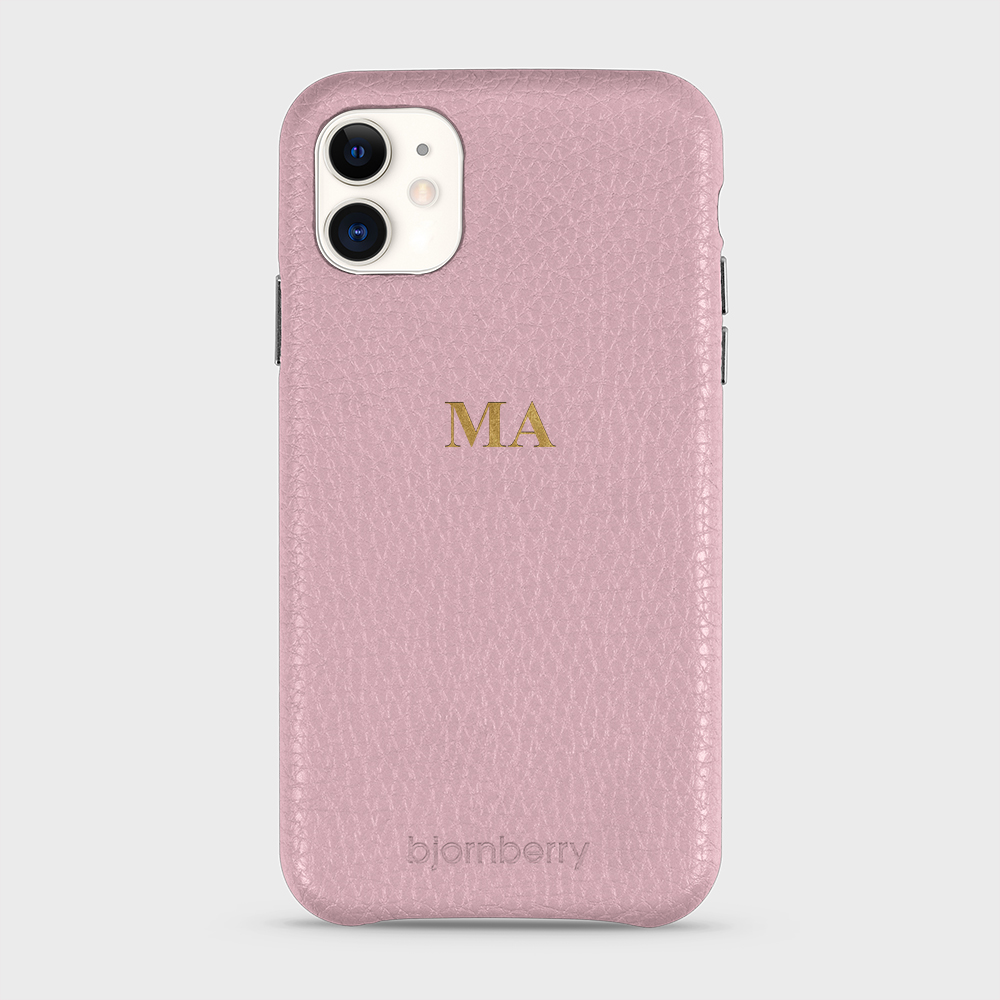 iPhone 11 Personifierat Läderskal - Monogram - 4