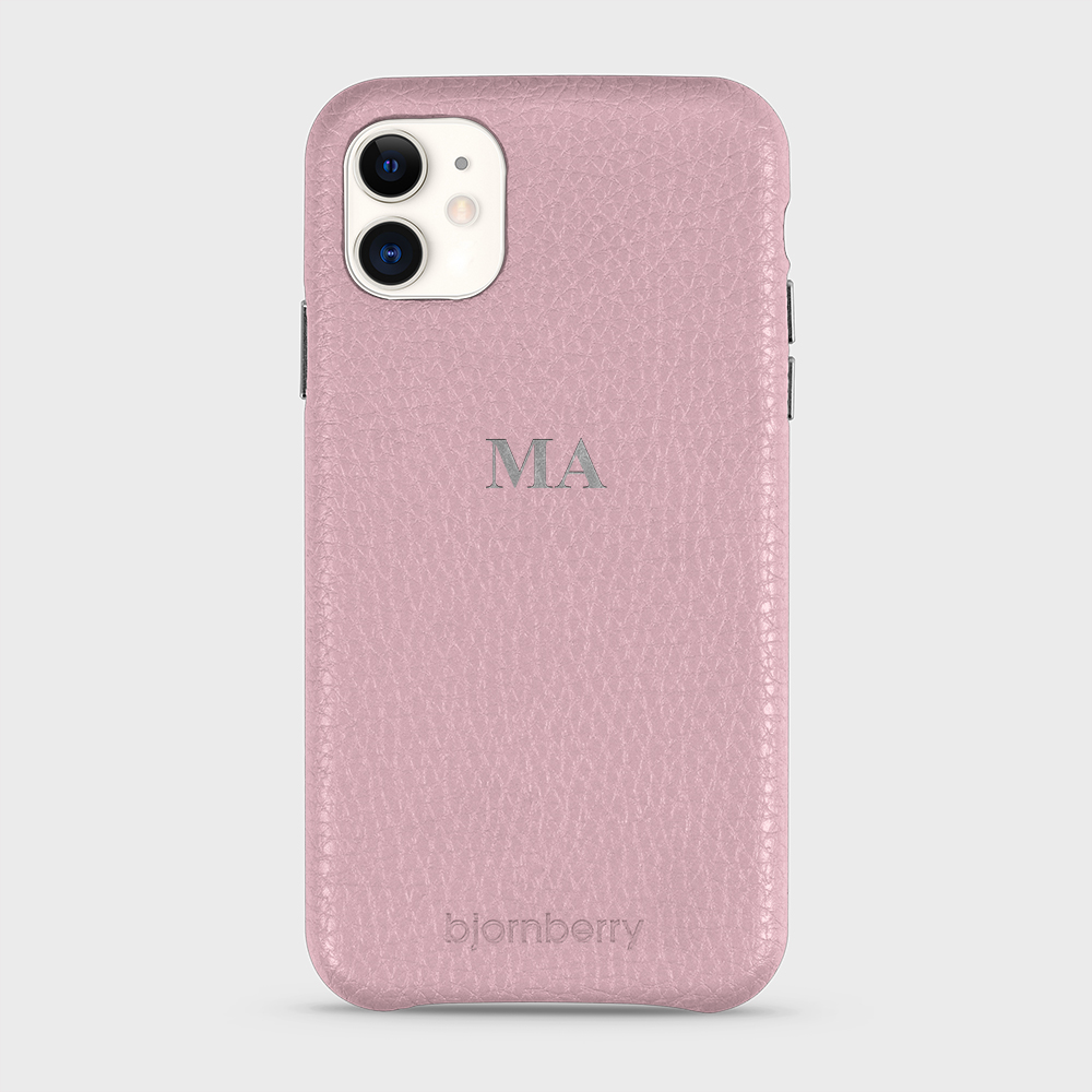 iPhone 11 Personifierat Läderskal - Monogram - 5