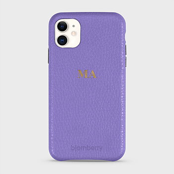 iPhone 11 Personifierat Läderskal - Monogram
