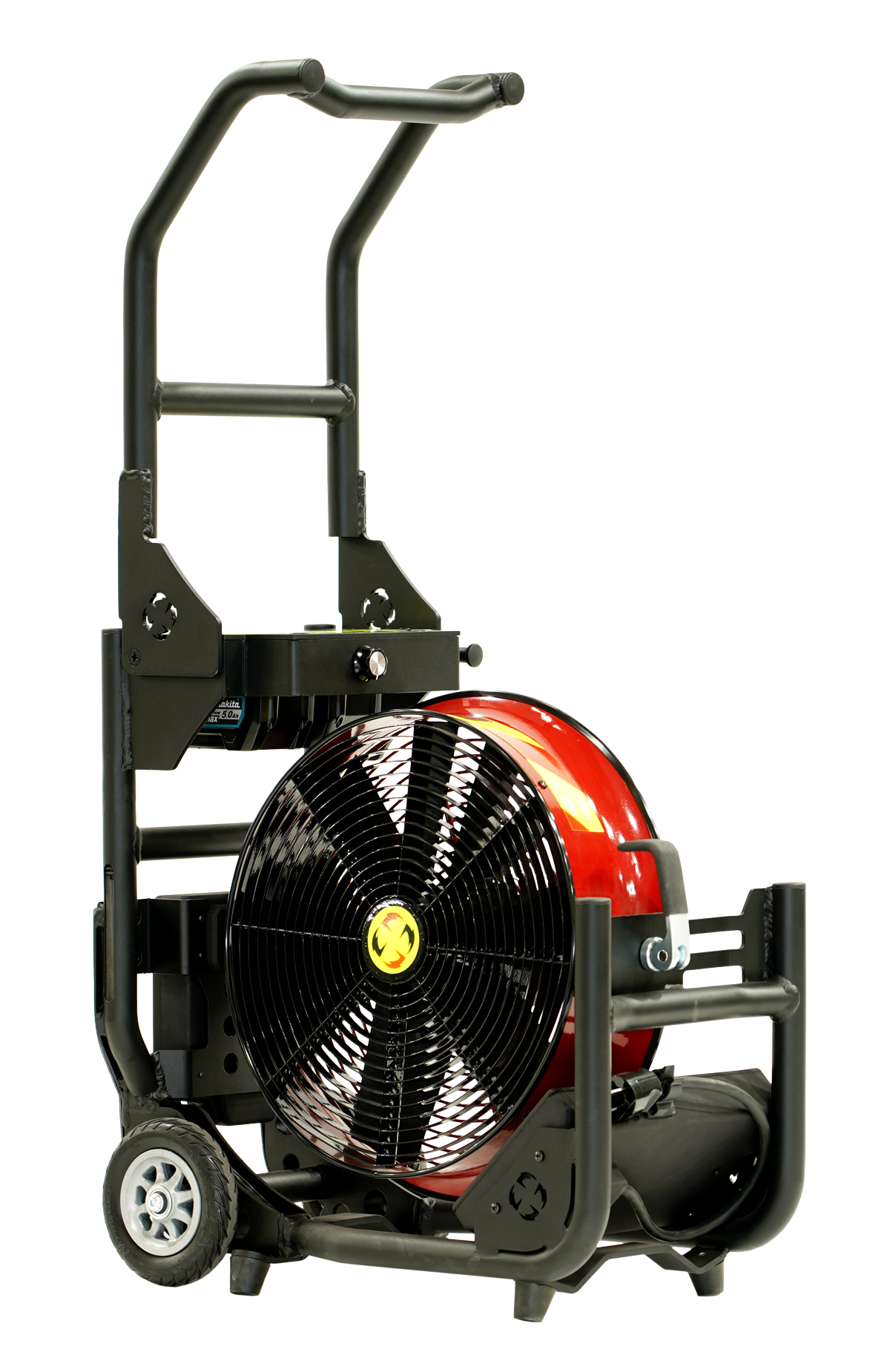 Batteridrevet Vifte, SuperVac  V16-BK-SP,-WH Driftet med 40V Makita batterier eller 230 VAC. En meget Støysvak vifte, ca. 74 db ved maks belastning, Maks driftstid ved full ytelse 45 min. Ytelse 15,120 cmh "AMCA 240 Certified" - 11