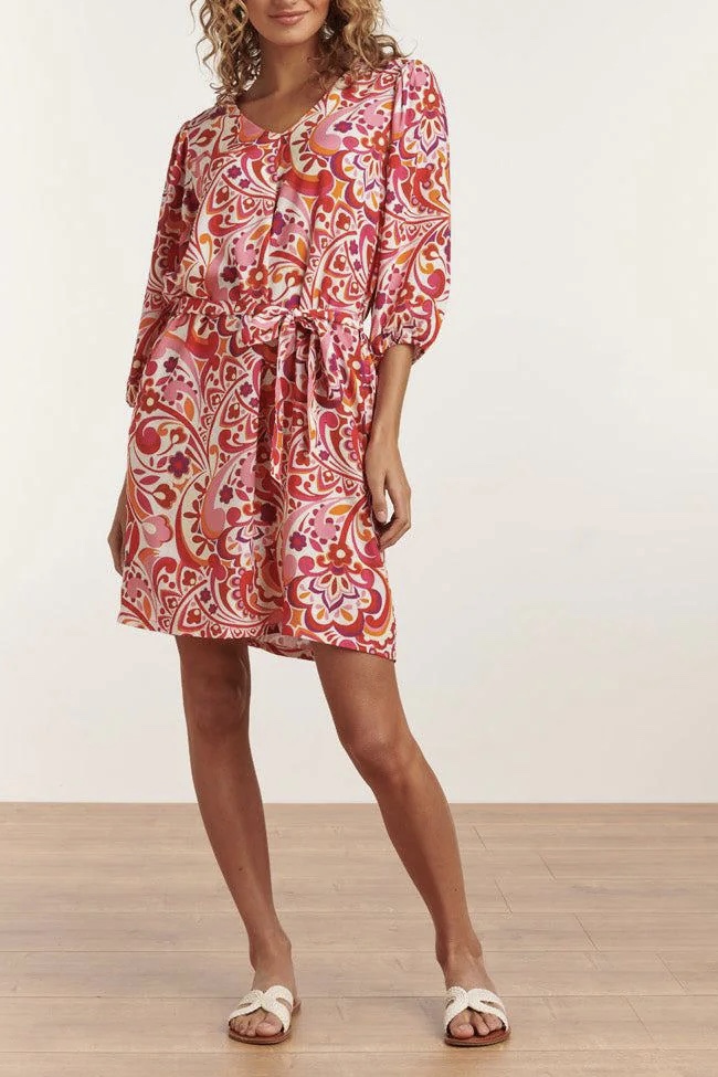 Smashed Lemon - Antique Bohemian Summer Dress  - 3