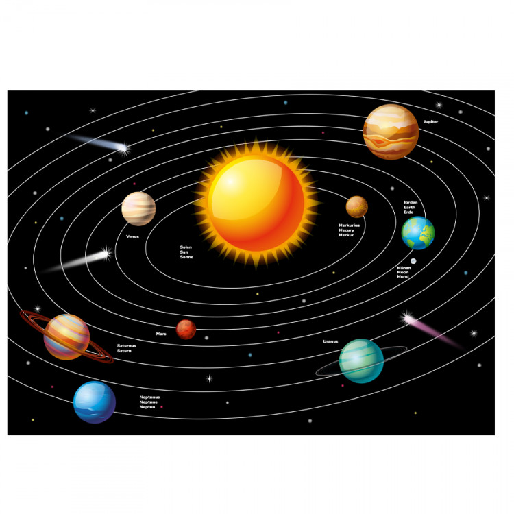 Pysselset rymdstickers 250st - 3