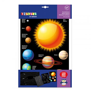 Pysselset rymdstickers 250st