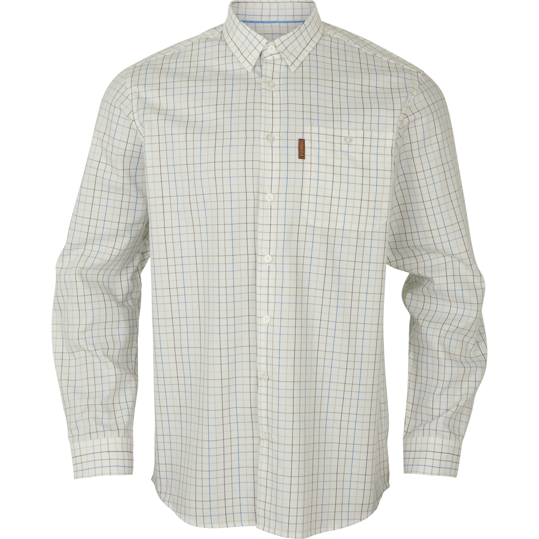 Härkila Allerston L/S skjorta – Strong blue/white