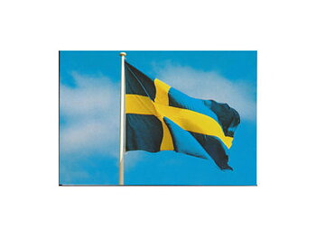 Vykort svenskaflaggan