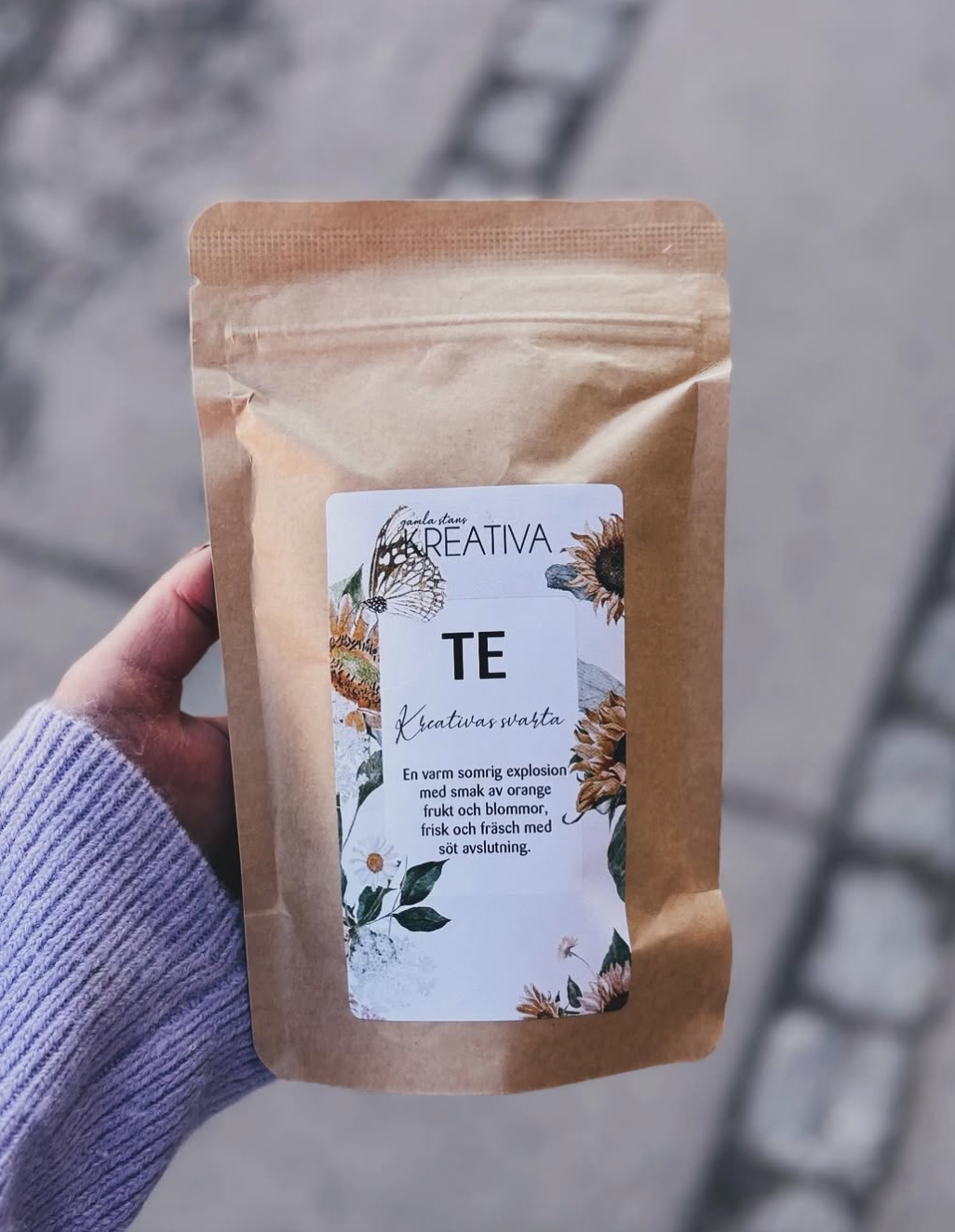 Gamla Stans Kreativas svarta te "Orange frukt"