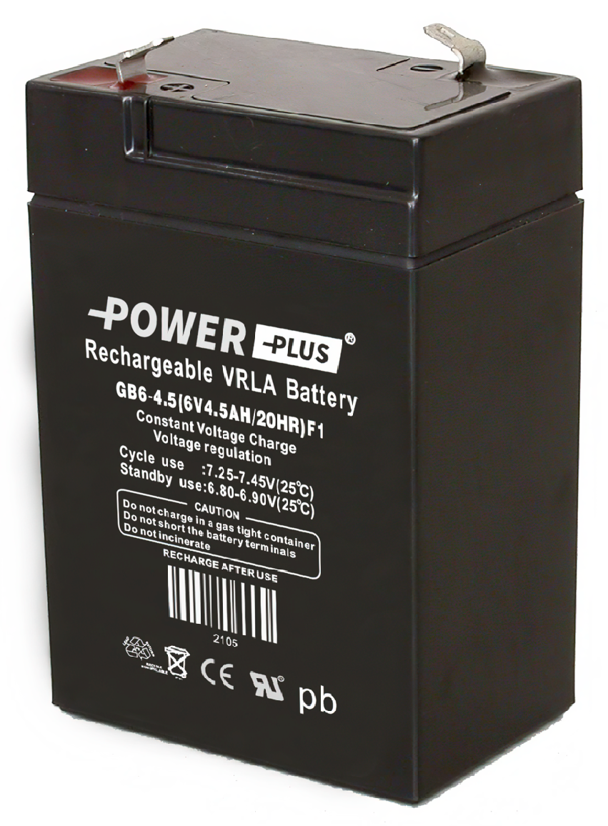 Power Plus Agm-batteri 6V 4,5Ah