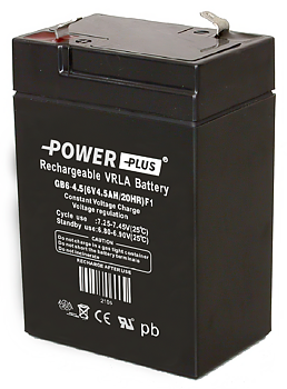Power Plus Agm-batteri 6V 4,5Ah
