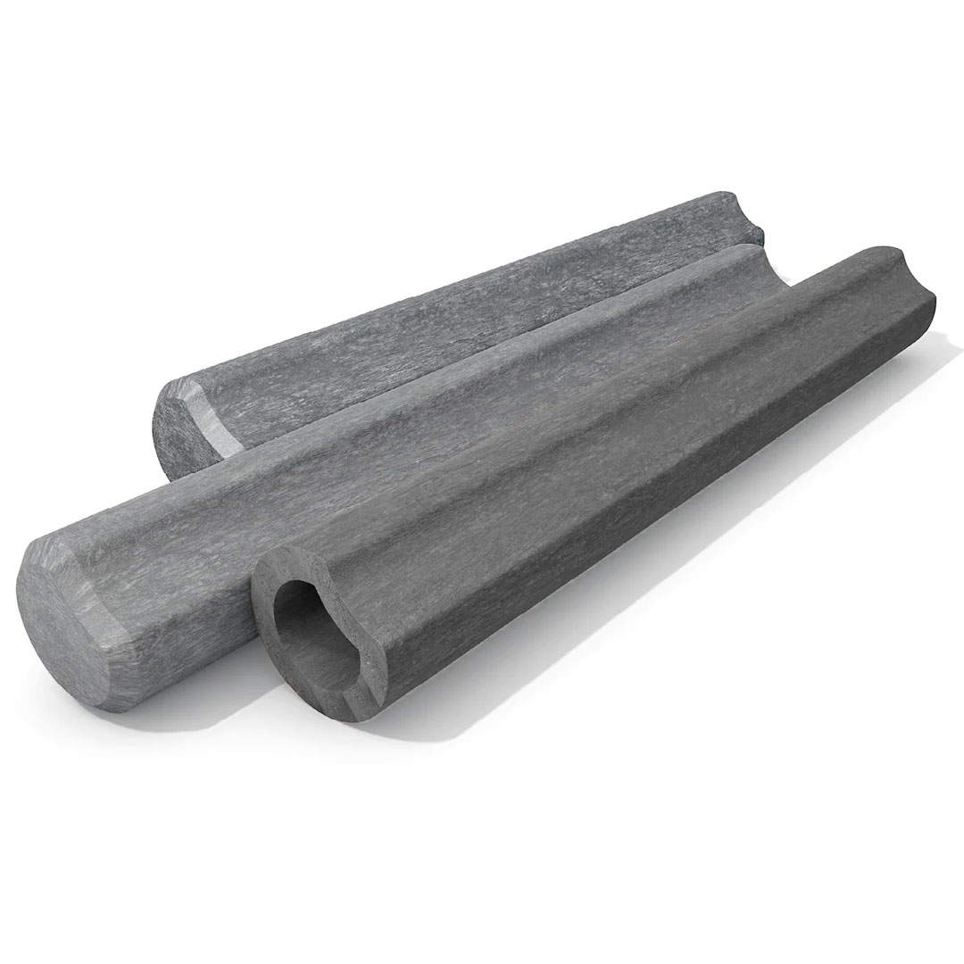 Kubb Plast med urgröpning, Ihålig Grå  Ø 110-200 mm - 2