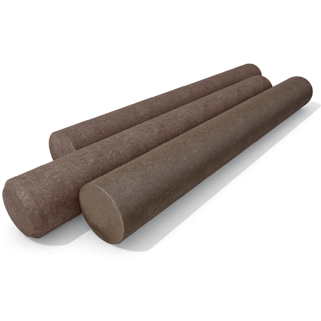 Kubb Plast Rund, Solid Brun Ø 100-200 mm
