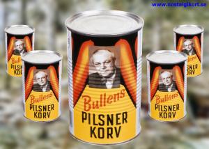 Nostalgikort Bullens Pilsnerkorv