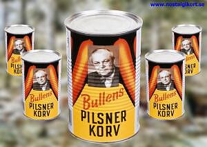 Nostalgikort Bullens Pilsnerkorv