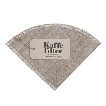 Baristashopen - Hållbart kaffefilter i linne - Återanvändbart kaffefilter - Passar Chemex 6-13 koppar