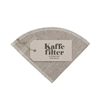 Baristashopen - Hållbart kaffefilter i linne - Återanvändbart kaffefilter - Passar V60 02