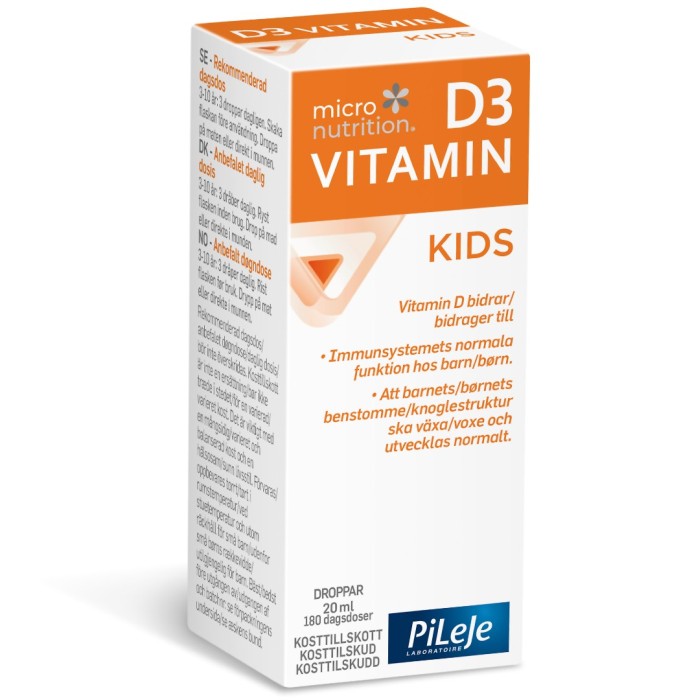 Micronutrition D3 Vitamin Kids droppar 20 ml