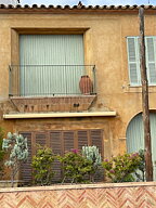 Såld! akvarell "Spanien, Calella de Parafrugell" tavla orginal av Maria C Bernhardsson