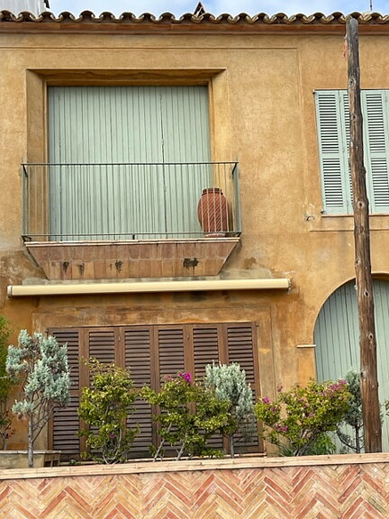 Såld! akvarell "Spanien, Calella de Parafrugell" tavla orginal av Maria C Bernhardsson