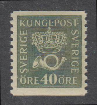 F 159c, 40 öre Postemblem **
