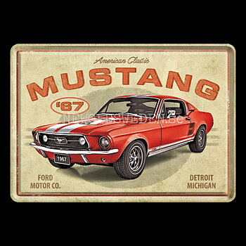 MUSTANG 1967 - METAL CARD - T2
