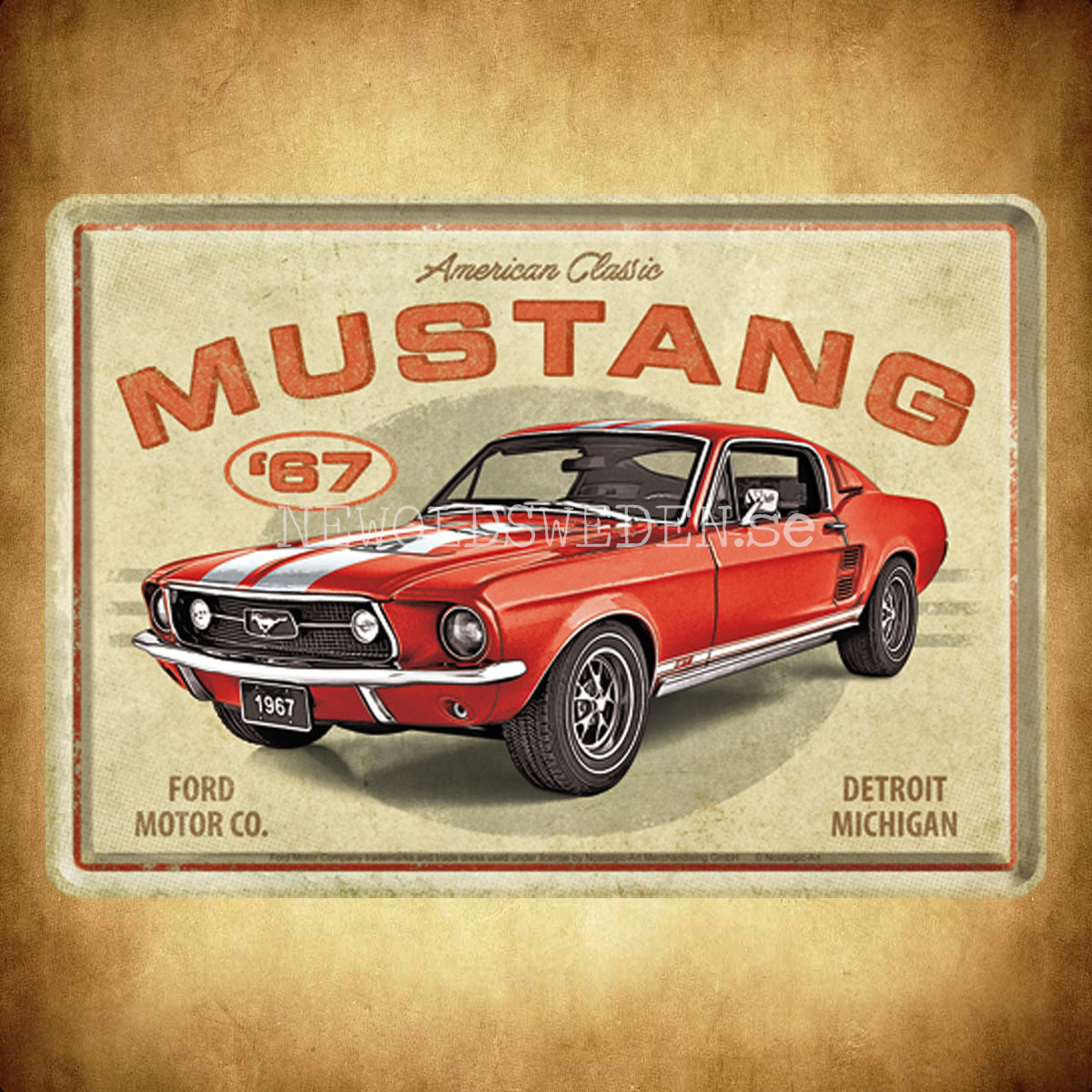 MUSTANG 1967 - METAL CARD - T2 - 2