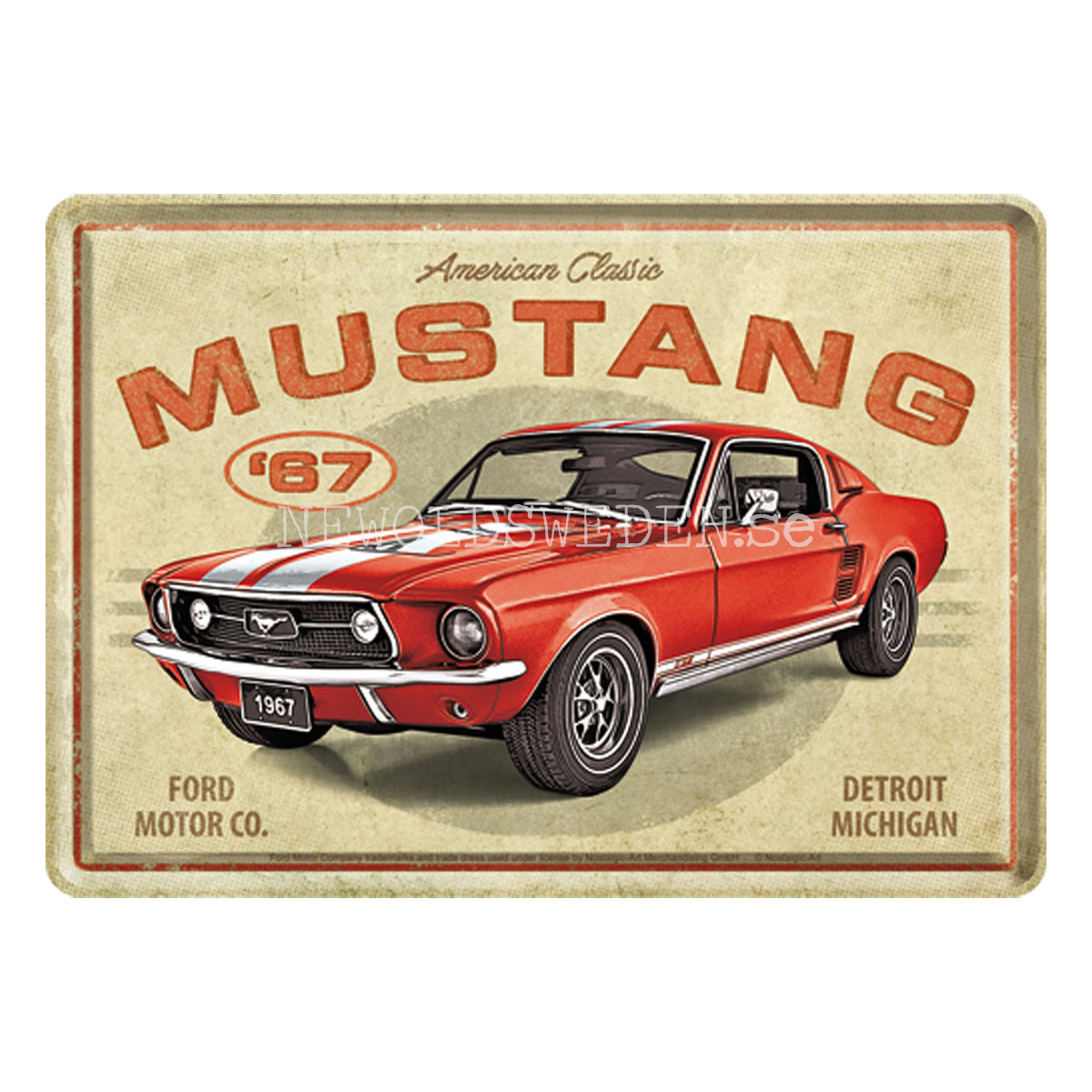 MUSTANG 1967 - METAL CARD - T2 - 3