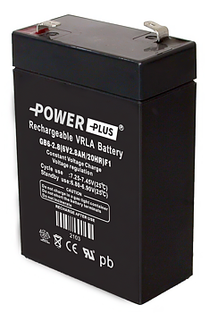 Power Plus Agm-batteri 6V 2,8Ah