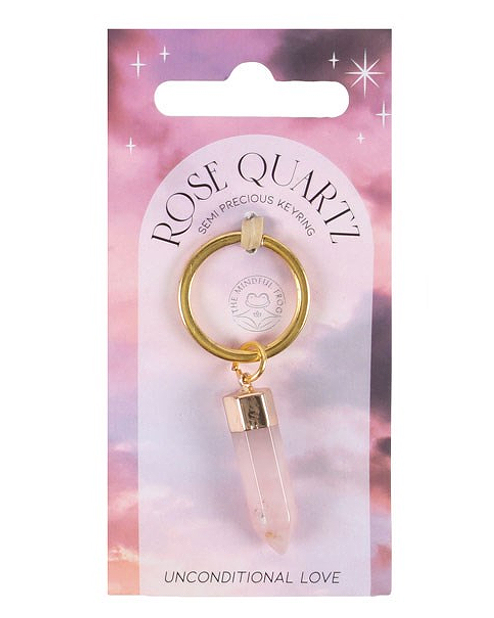 Rose on sale quartz keyring