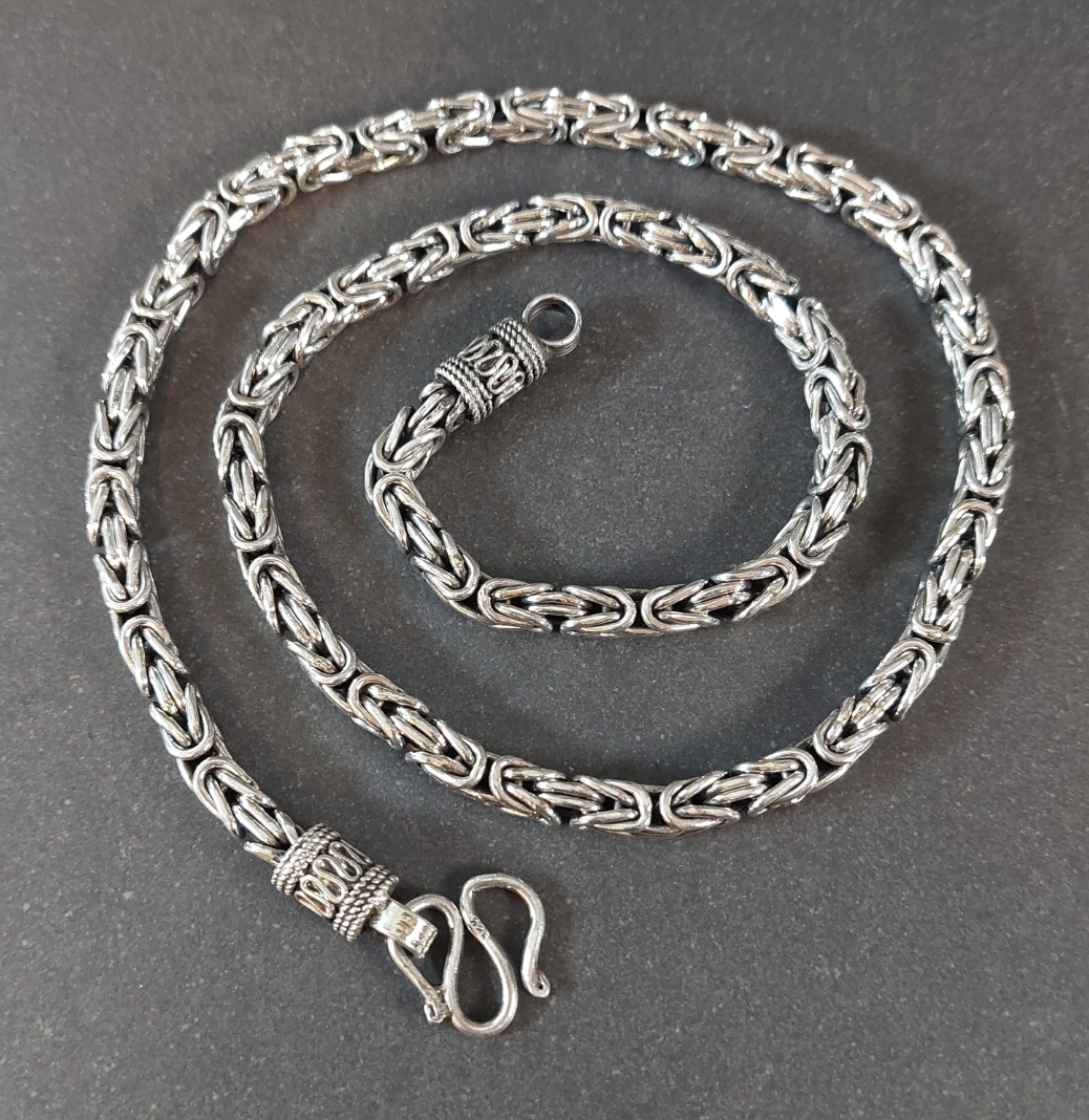 Antik Stil Byzantine Kedja i Sterling Silver - 5,5mm - 3