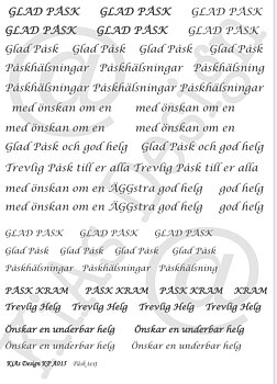 KD KP A015 -Påsk text 