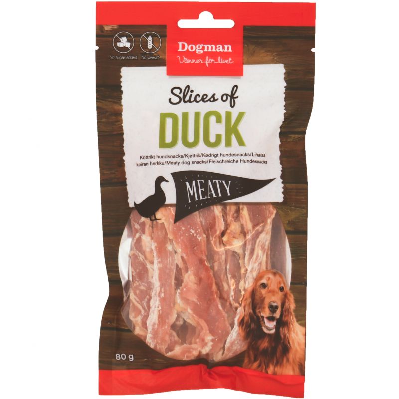 Dogman Hundgodis Meaty Slices of Duck