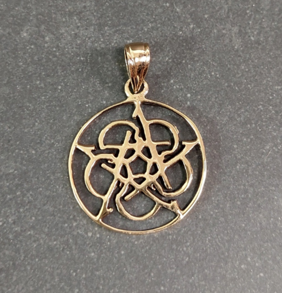 Keltisk Knut Pentagram - Hänge i Brons 