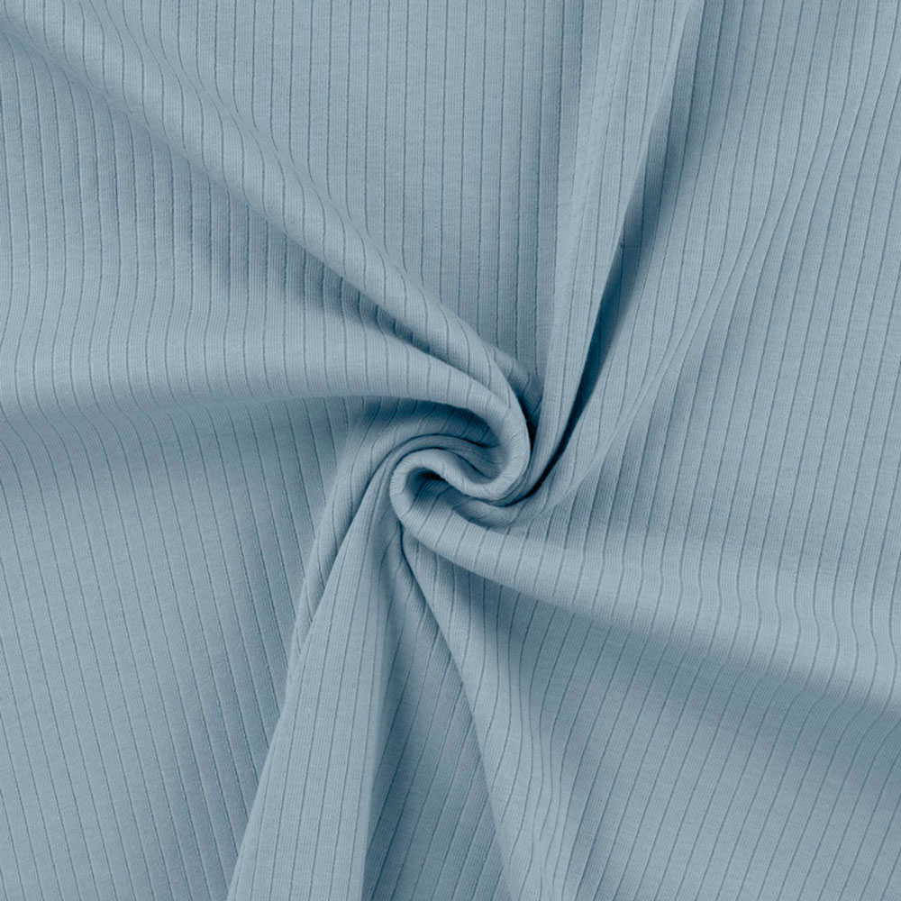 RIBBED JERSEY 6X2 - DUSTY BLUE