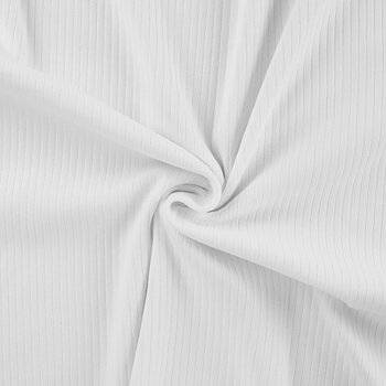 RIBBED JERSEY 6X2 - WHITE