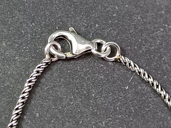 Antik flätat Kedja i Sterling Silver  - 66cm