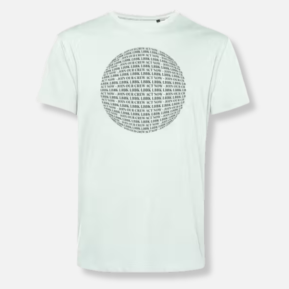 T-shirt vit - Act now - join our crew