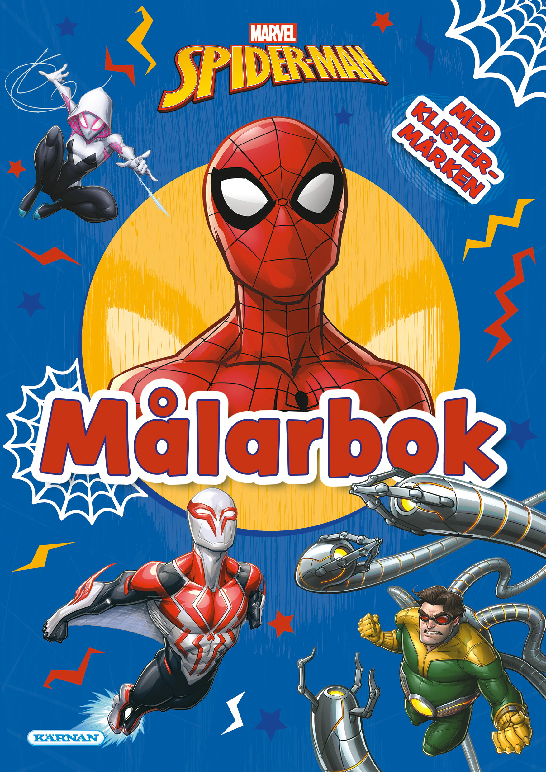 Marvel Spider-Man målarbok med klistermärken