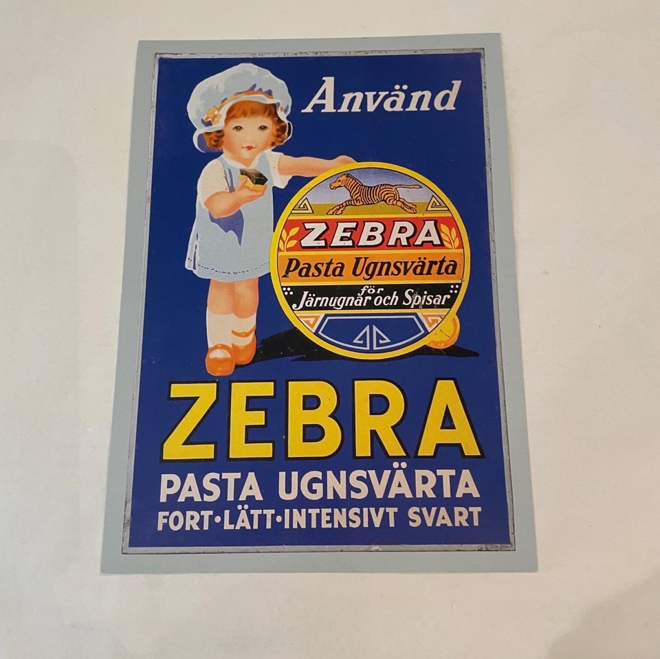 Nostalgikort Zebra Pasta Ungsvärta