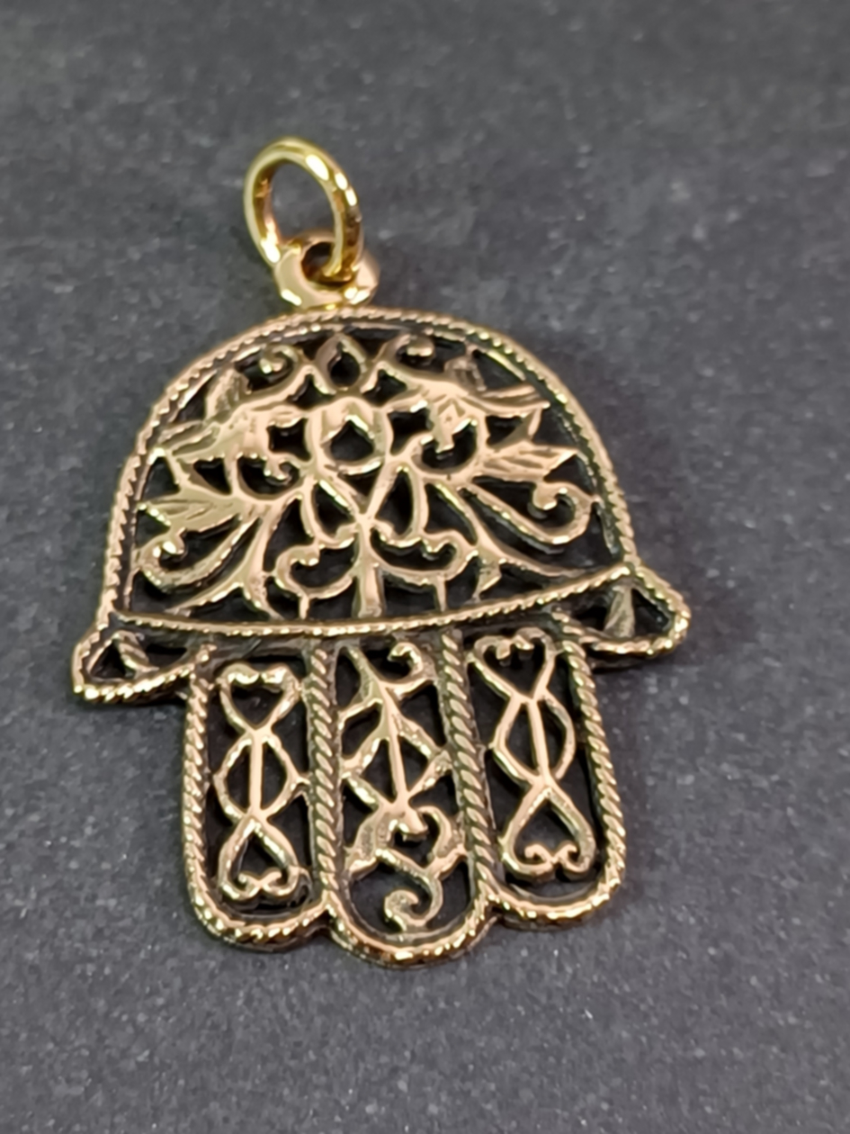 Hamza / Fatimas Hand - Hänge i Brons 