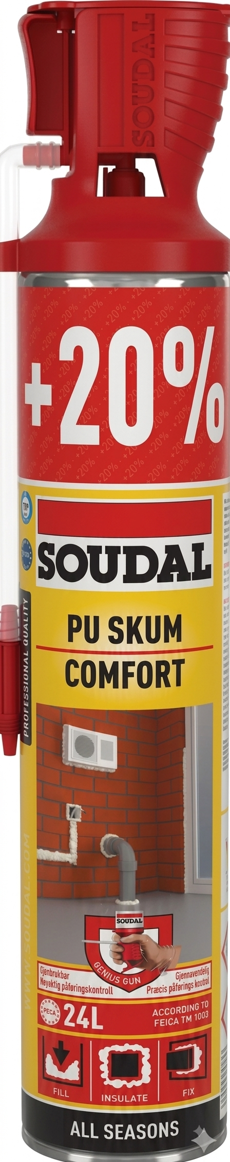 FOGSKUM GENIUS GUN ISOSKUM COMFORT 720ML