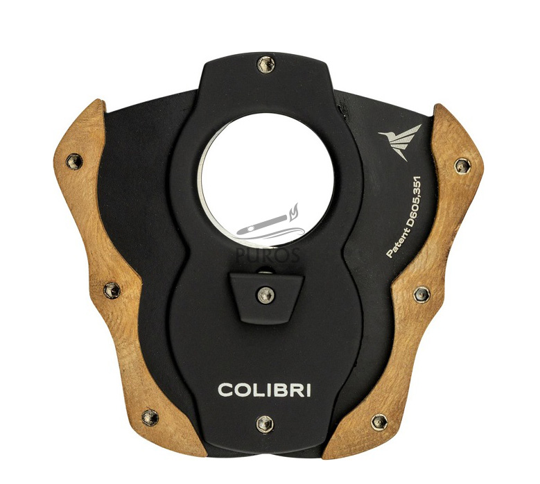 Colibri Cutter Wood Black/Light Burl Öppen