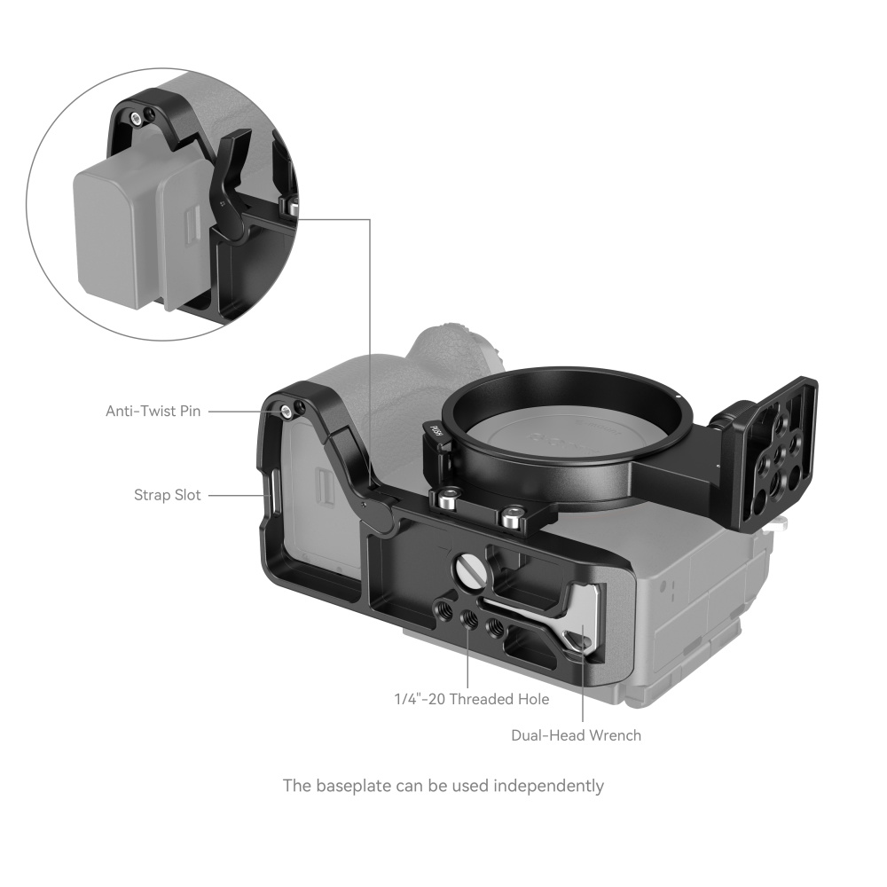 SmallRig Rotatable Horizontal-to-Vertical Mount Plate Kit for Sony Alpha 7R V / Alpha 7 IV / Alpha 7S III / Alpha 7R IV 4148 - 6