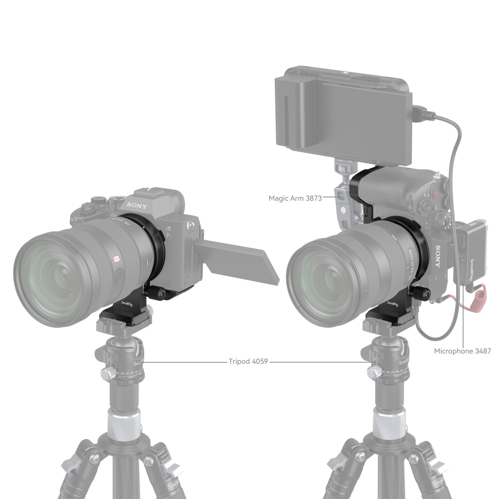 SmallRig Rotatable Horizontal-to-Vertical Mount Plate Kit for Sony Alpha 7R V / Alpha 7 IV / Alpha 7S III / Alpha 7R IV 4148 - 8