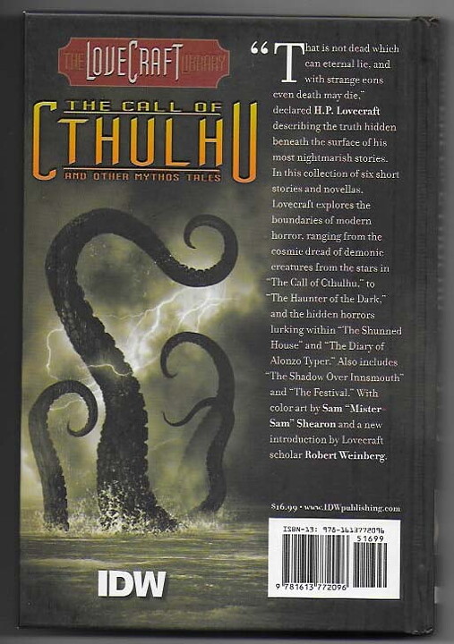 Lovecraft Library: The Call of Cthulhu and Other Mythos Tales HC NM Solblekt på ryggen