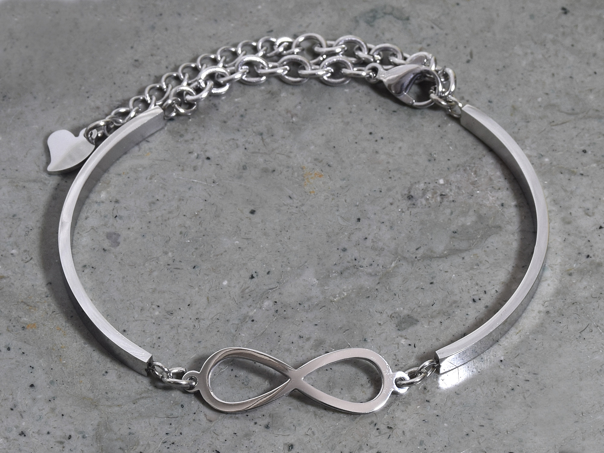 Infinity Armband i Rostfritt Stål, Evighetstecken Smycke - 3