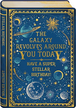 Storybook Collection : Birthday Edition The Galaxy Revolves around you Today - Kort med kuvert