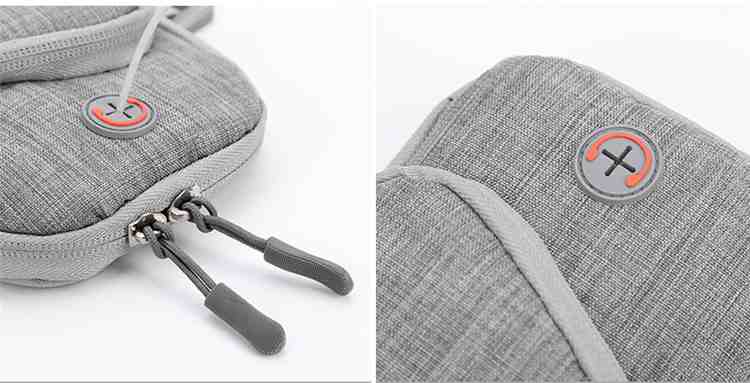 Wrist Bag - Adjustable Strap Grey - 2
